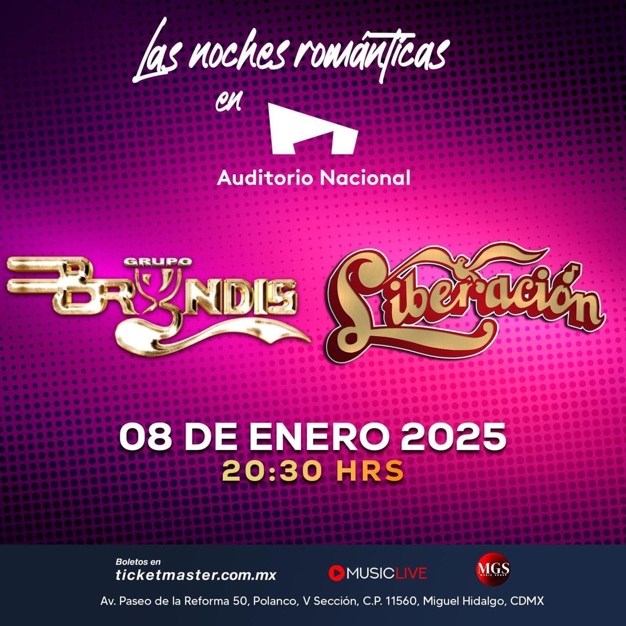 TÉRMINOS Y CONDICIONES: '#NochesromanticasconBandamax'